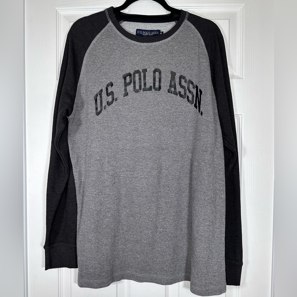 US Polo Association men’s waffle knit long sleeve shirt size XL